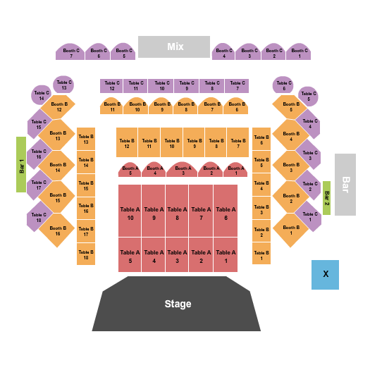 Showroom Terry Fator Seating Chart