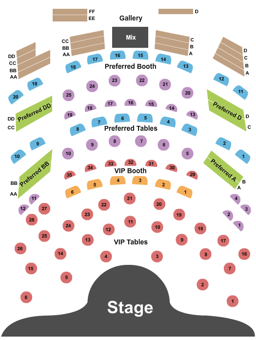 The Strat Theater At Stratosphere Terry Fator Seating Chart